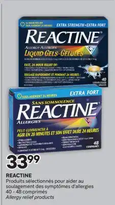 Brunet REACTINE comprimés Produits sélectionnés pour aider au soulagement des symptômes d'allergies offer