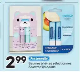 Brunet PERSONNELLE Baumes à lèvres sélectionnés offer
