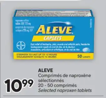 Brunet ALEVE Comprimés de naproxène sélectionnés offer