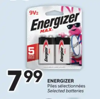 Brunet ENERGIZER Piles sélectionnées offer