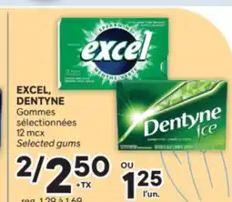 Brunet EXCEL, DENTYNE Gommes sélectionnées offer