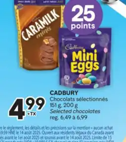 Brunet CADBURY Chocolats sélectionnés offer