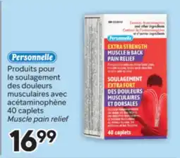 Brunet PERSONNELLE Produits pour le soulagement des douleurs musculaires avec acétaminophène offer