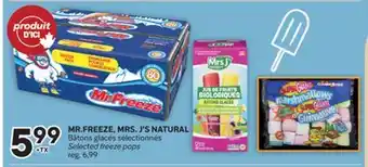 Brunet MR.FREEZE, MRS. J'S NATURAL Bâtons glacés sélectionnés offer