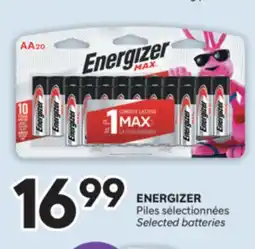 Brunet ENERGIZER Piles sélectionnées offer