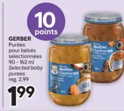 Brunet GERBER Purées pour bébés sélectionnées offer