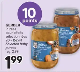 Brunet GERBER Purées pour bébés sélectionnées offer