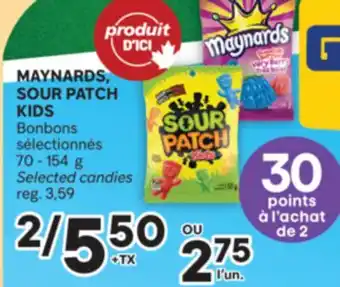 Brunet MAYNARDS, SOUR PATCH KIDS Bonbons sélectionnés offer