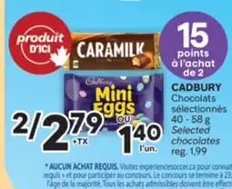 Brunet CADBURY Chocolats sélectionnés offer
