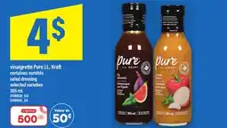 Maxi VINAIGRETTE PURE J.L. KRAFT | SALAD DRESSING, 355 ML offer