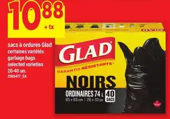 Maxi SACS À ORDURES GLAD, 20-40 un offer