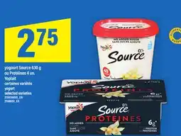 Maxi YOGOURT SOURCE, 630 G OU PROTÉINES, 4 UN. YOPLAIT offer