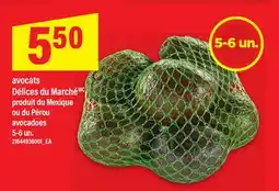 Maxi AVOCATS DÉLICES DU MARCHÉ | AVOCADOES, 5-6 UN offer