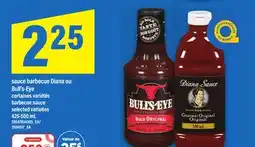 Maxi SAUCE BARBECUE DIANA OU BULL'S-EYE, 425-500 mL offer