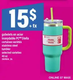 Maxi GOBELETS EN ACIER INOXYDABLE PC STELLA, 40 oz offer