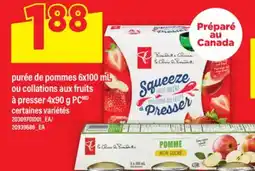 Maxi PURÉE DE POMMES 6X100 ML OU COLLATIONS AUX FRUITS À PRESSER, 4x90 g offer
