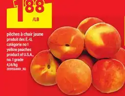 Maxi pêches à chair jaune | yellow peaches offer