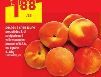 Maxi pêches à chair jaune | yellow peaches offer
