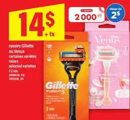 Maxi RASOIRS GILLETTE OU VENUS, 1-2 un offer