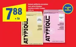 Maxi BOISSON PÉTILLANTE AROMATISÉE SANS ALCOOL ATYPIQUE, 4X355 ML offer