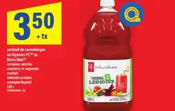 Maxi COCKTAIL DE CANNEBERGES OU LÉGUMES PCMD OU MENU BLEUMC | CRANBERRY OR VEGETABLE COCKTAIL, 1,89 L offer