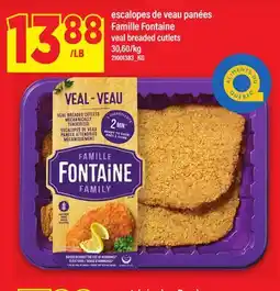 Maxi ESCALOPES DE VEAU PANÉES FAMILLE FONTAINE / veal breaded cutlets offer