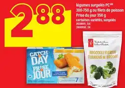 Maxi légumes surgelés PC, 300-750 g ou filets de poisson Prise du jour, 350 g offer