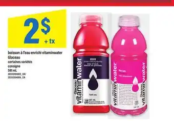 Maxi BOISSON À L'EAU ENRICHI VITAMINWATER, 591 ML offer