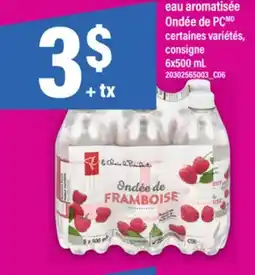 Maxi EAU AROMATISÉE ONDÉE, 6x500 mL offer