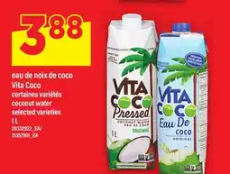 Maxi EAU DE NOIX DE COCO VITA COCO | COCONUT WATER, 1 L offer