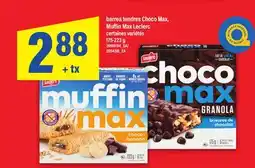 Maxi BARRES TENDRES CHOCO MAX, MUFFIN MAX LECLERC, 175-223 g offer