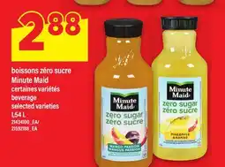Maxi BOISSONS ZĂRO SUCRE MINUTE MAID | BEVERAGE, 1,54 L offer