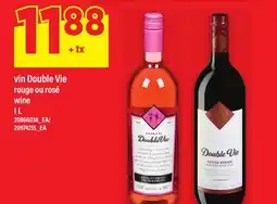 Maxi VIN DOUBLE VIE ROUGE OU ROSĂ, 1 L offer