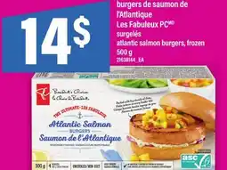 Maxi BURGERS DE SAUMON DE L'ATLANTIQUE LES FABULEUX PC | ATLANTIC SALMON BURGERS, 500 g offer
