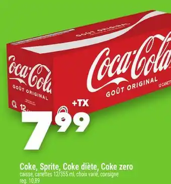 Marche Ami Coke, Sprite, Coke diète, Coke zero offer