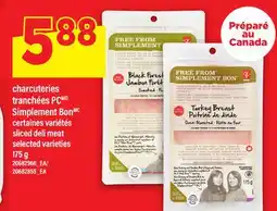 Maxi CHARCUTERIES TRANCHÉES PCMD SIMPLEMENT BONMC | SLICED DELI MEAT, 175 G offer