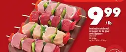 Marche Ami brochettes de boeuf, de poulet ou de porc avec légumes offer