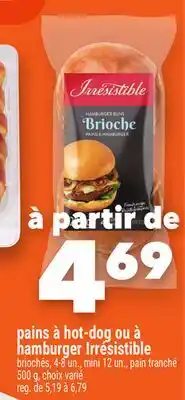 Marche Ami PAINS À HOT-DOG OU À HAMBURGER IRRÉSISTIBLE offer