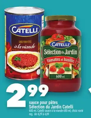 Marche Ami Sauce pour pâtes Sélection du Jardin Catelli offer