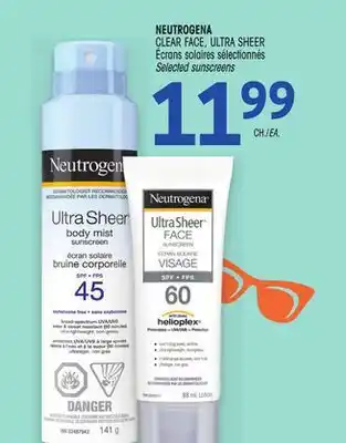 Uniprix NEUTROGENA Écrans solaires sélectionnés offer