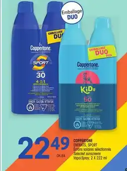Uniprix COPPERTONE ENFANTS, SPORT Écrans solaires sélectionnés/ Selected sunscreens offer