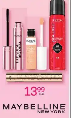 Uniprix MAYBELLINE NEW YORK Maquillage sélectionnées/Selected makeup products offer