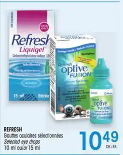 Uniprix REFRESH Gouttes oculaires sélectionnées offer