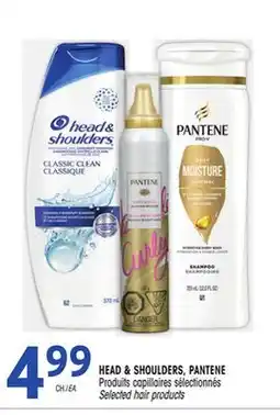 Uniprix HEAD & SHOULDERS, PANTENE Produits capillaires sélectionnés / Selected hair products offer