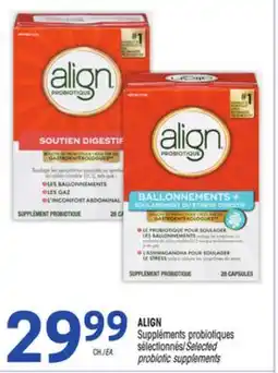 Uniprix ALIGN Suppléments probiotiques sélectionnés/Selected probiotic supplement offer