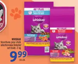 Uniprix WHISKAS Nourritures pour chats sélectionnées/Selected cat foods offer