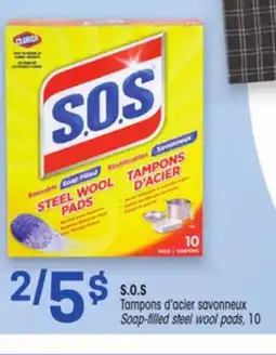 Uniprix S.O.S Tampons d'acier savonneux / Soap-filled steel wool pads offer