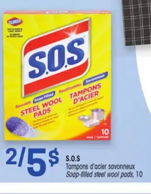 Uniprix S.O.S Tampons d'acier savonneux / Soap-filled steel wool pads offer