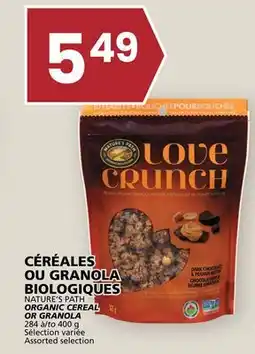 Rachelle-Bery Grocery NATURE'S PATH ORGANIC CEREAL OR GRANOLA offer