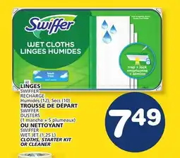 Marché Bonichoix SWIFFER CLOTHS, STARTER KIT OR CLEANER offer